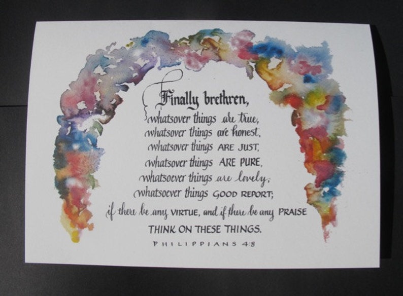 Handmade Christian Inspirational Greeting Card 5x7 Bible  Etsy