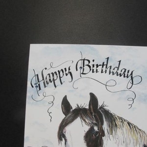Pinto Horse Birthday Card, Western Horse Birthday Card, Birthday Horse card image 3