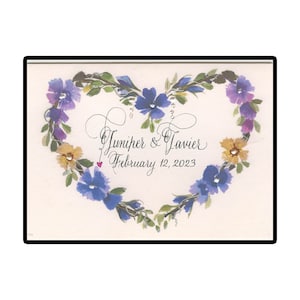 Wedding Gift Card, Wedding Keepsake card, Personalized wedding Card