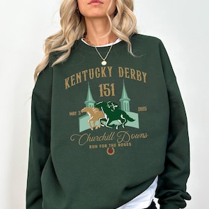 Kentucky Derby Churchill Downs 2025 Shirt, 151th Kentucky Derby T-shirt, Horse Lover Tee Gift, Run For The Rose, Derby Party Gift T-shirt
