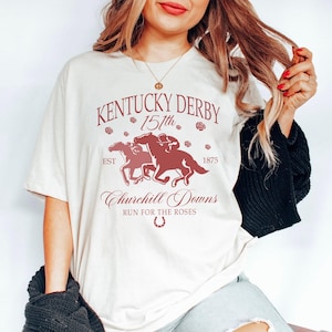 Kentucky Derby Churchill Downs 2025 Shirt, 151th Kentucky Derby T-shirt, Horse Lover Tee Gift, Run For The Rose, Derby Party T-shirt