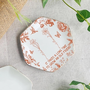 Es braucht eine lange Zeit, um alte Freunde zu züchten, wenn Besties Blumen wären, würde ich Sie auswählen, benutzerdefinierte Geburtsmonatsblume mit Namen, Geburtstagsandenken