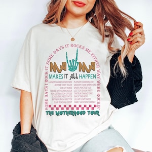 The Motherhood Shirt, Some Days I Rock It Shirt, Rocks Me Shirt, Either Way Were Rockin Shirt, Mama Lighting Bold Shirt, Mom Tees