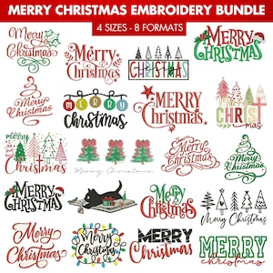 Christmas Embroidery Designs, Mega Bundle (Digital Download)
