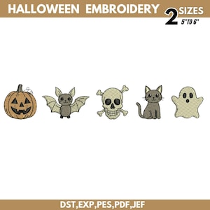 Cute Halloween Embroidery Design, Kids Halloween Embroidery Design, Spooky Season Embroidery Pattern, Boo Halloween Design, Instant Download
