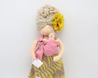 Birthing and Breastfeeding MamAmor Doll BELLA-  Doula - Midwife - Childbirth Ed. tool - Sibling Preparation - Birth - Breastfeeding