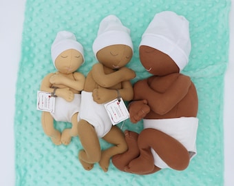 Weighted Preemie Baby Doll Set - Neonatal Nurse - NICU Nurse - Childbirth Education - Baby Photography Model - Newborn Doll- Doll Therapy
