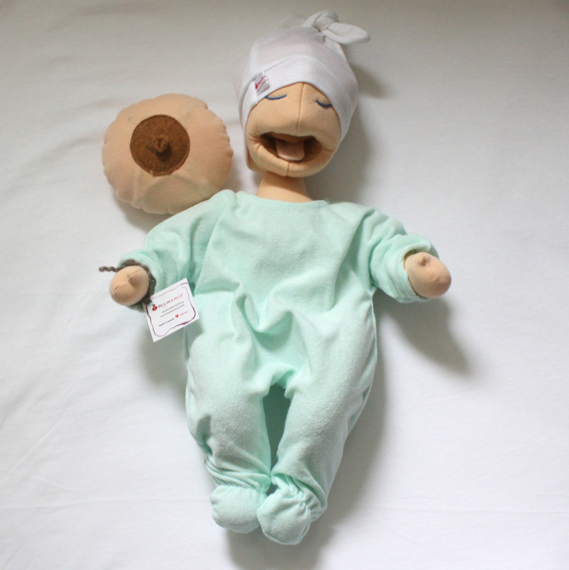 Breastfeeding Baby Doll Puppet Set Breast Model Etsy