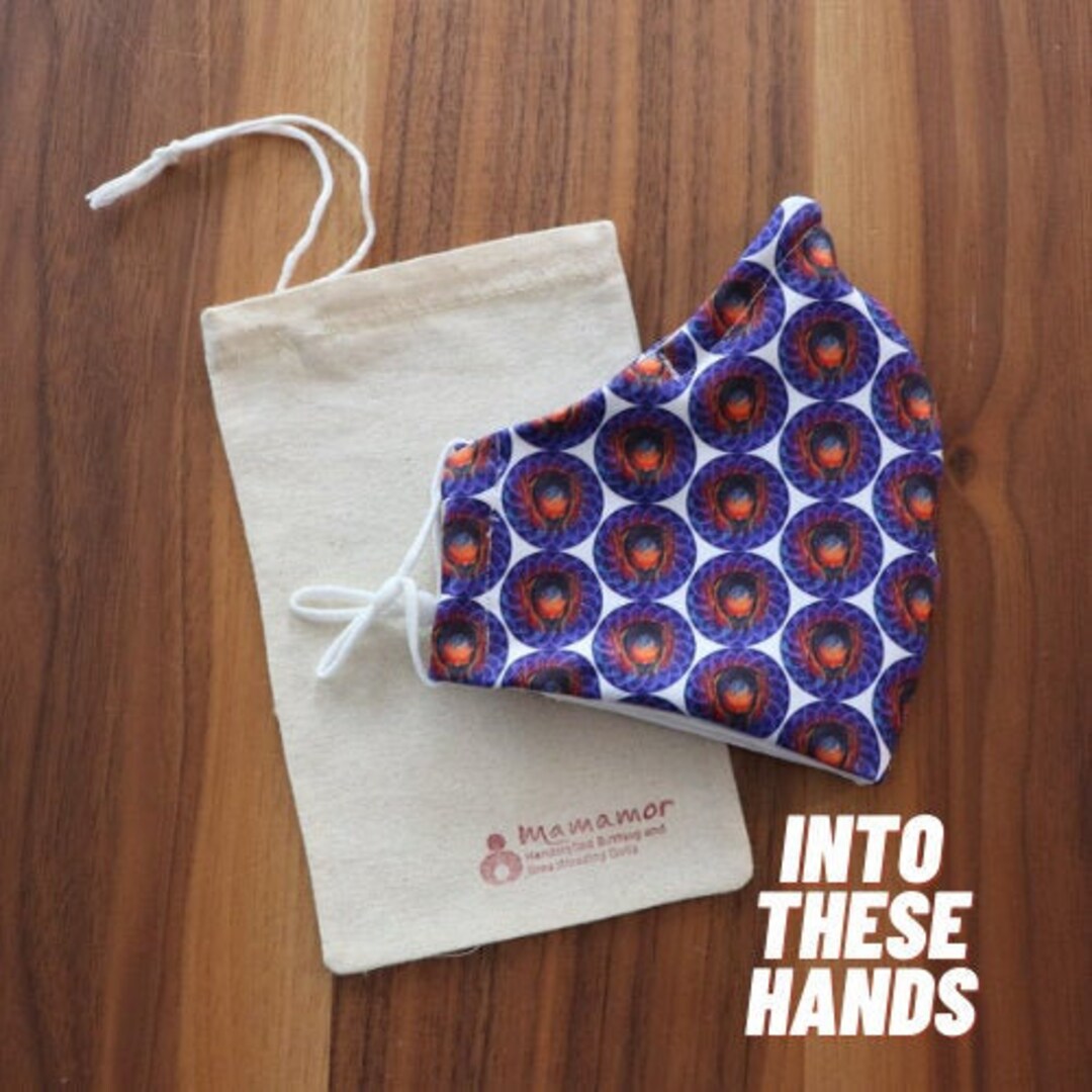 BIRTHY FACE MASK Into These Hands Midwife Mask Doula Mask Nurse Mask