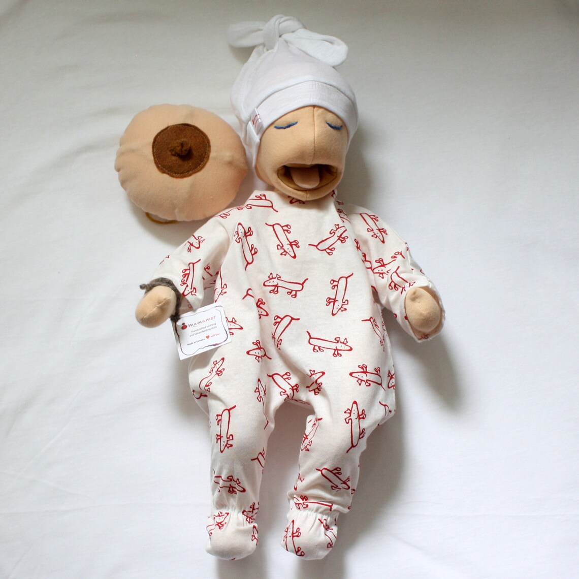 Breastfeeding Baby Doll Puppet Set Breast Model Etsy