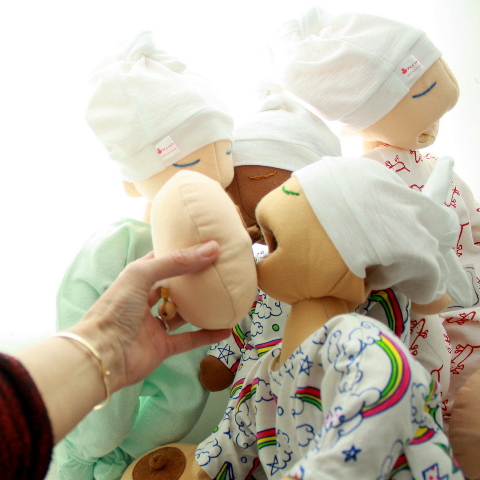 Breastfeeding Baby Doll Puppet Set Breast Model Etsy Canada