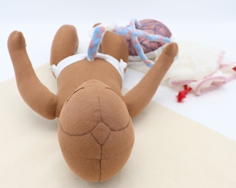 Newborn Baby Doll - Placenta Model Set for Childbirth Education - Tools for Doulas - Midwives - Childbirth Educators