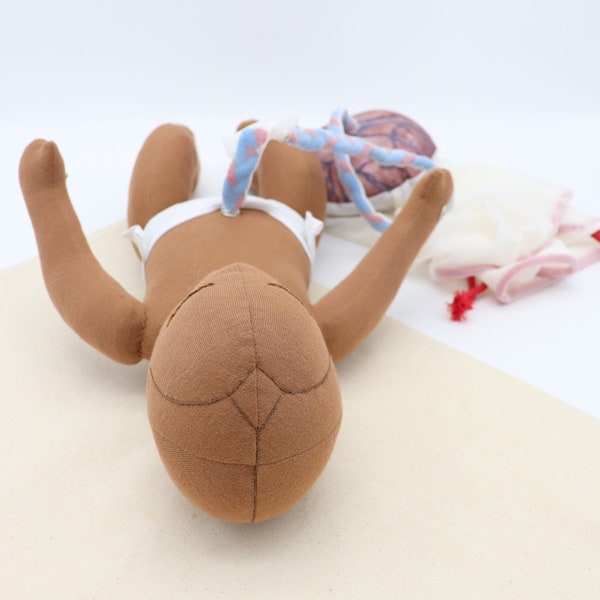 Newborn Baby Doll - Placenta Model Set for Childbirth Education - Tools for Doulas - Midwives - Childbirth Educators