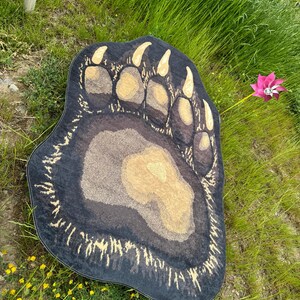Brown Bear Rug, Animal Rug, Office Decor Rug, Decorative Rug, Bear Claw ...