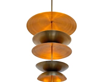 Large Brass Sputnik Chandelier, Mid-Century Modern, Italian Design