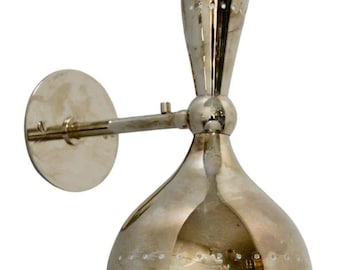 Halverwege de eeuw koperen wandkandelaar Italiaanse moderne spoetnik wandlamp elegante vintage-geïnspireerde koperen wandlamp bedlampje