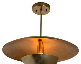 ハンドメイド真鍮スプートニクシャンデリア：ミッドセンチュリーモダン