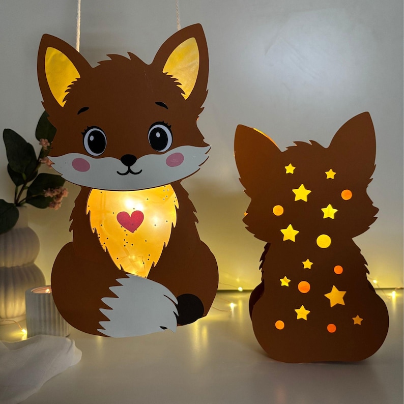 DIY Fuchslaterne als Basteldee für Laternenumzug und St. Martin