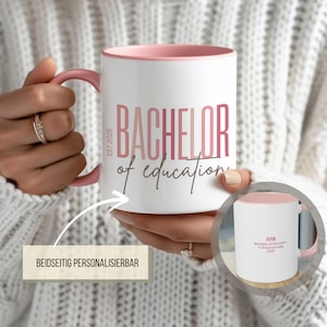 Bachelor Abschluss | personalisierte Tasse | das perfekte Geschenk zum Uniabschluss  individuell bedruckt | Geschenke für Absolventen