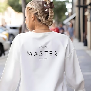 Master Abschluss Geschenk, personalisiertes Geschenk,  Sweatshirt personalisierte t Shirts, Master of Science, Master of Disaster, B.Sc