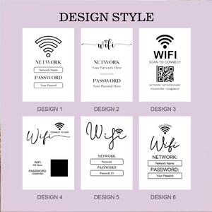 Custom QR Code Wifi Sign: Frosted Acrylic Guest Network Plaque - Etsy