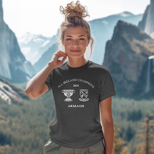 Armagh GAA, All Ireland Champion T shirt, Gift for Her, Armagh Gaelic Football Shirt, GAA T-Shirt, Ireland Armagh GAA T-Shirt, Irish Gift