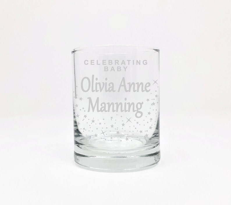 Personalized Baby Shower Candle Holder Favors Engraved Glass Votive Holders Custom Baby Name Welcome Baby Stars 50 pcs Party Decor