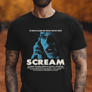 Vintage Scream Movie T-Shirt | Halloween Horror Shirt | Horror Movie Shirt | No You Hang Up | Scream Movie Shirt | Wes Craven Shirt Design