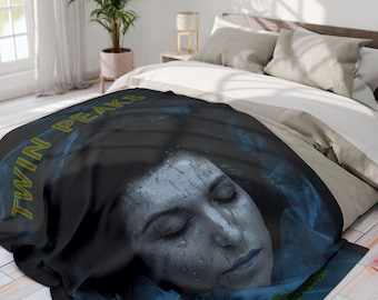 Vintage Twin Peaks Fleece Blanket | Laura Palmer Throw