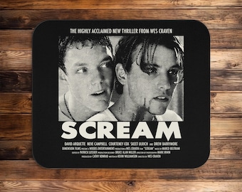 Vintage Scream Movie Mousepad | 90s Horror Decor