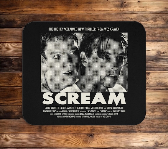 Vintage Scream Movie Mousepad | 90s Horror Decor