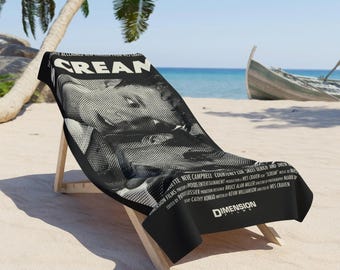 Vintage Scream Movie Poster Beach Towel | Horror Villains