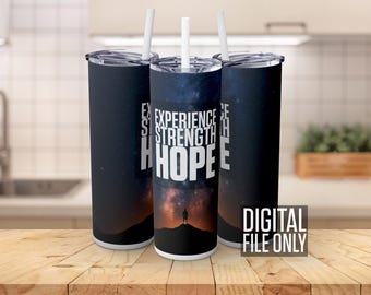 Nüchternheit & Erholung 20 Unzen Skinny Tumbler Wrap | Sucht Heilung Wir erholen | Nüchternheit Tasse | PNG Sublimation | Nüchternheit Geschenk