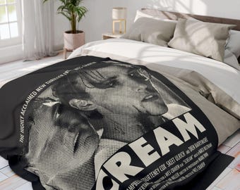 Vintage Scream Movie Fleece Blanket | Horror Throw Blanket