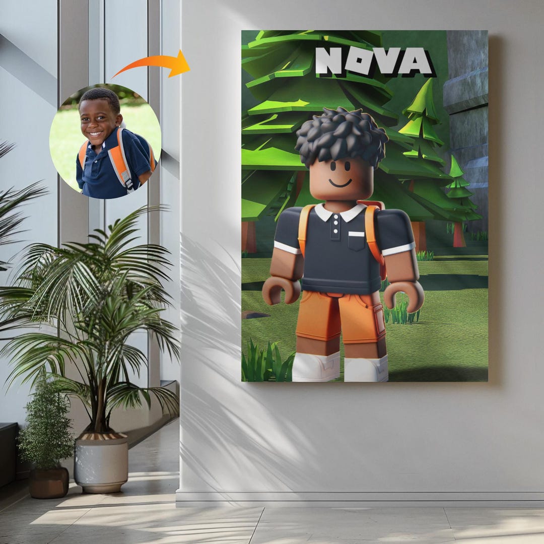 Custom Roblox Avatar Art From Photo - Personalized Digital Portrait ...