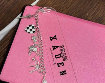 Xaden Charmed Bookmark | Team Xaden | Fantasy | Fourth Wing | Bookmark | Charmed Bookmark | Acrylic Bookmark | Custom | Bookish | Gift