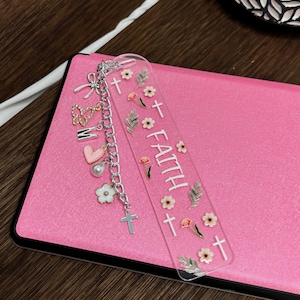Faith Charmed Bookmark | Charmed Bookmark | Christian Bookmark | Faith | Faith Bookmark | Christian Girl | Bookmark | Acrylic Bookmark