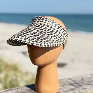 Handmade Palm Leaf Sun Visor: Eco-Friendly Boho Beach Hat