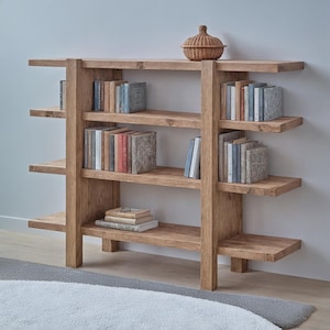 Handmade Rustic Bookcase - Reclaimed Barnwood, Farmhouse Style