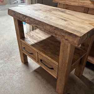 Rustic Bathroom Vanity – Solid Handmade Farmhouse Style, Small Live Edge Reclaimed Barn Wood Cabinet bild 14