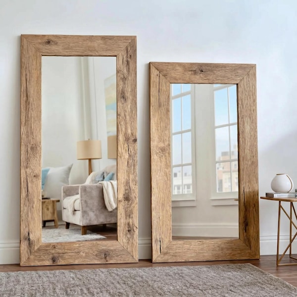 Rustic Wood Mirror - Etsy