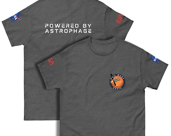 Project Hail Mary Inspired Ultimate Mission Crew Shirt | Mission Patch, NASA Logos, Powered By Astrophage | Rocky Grace Science Space Tee