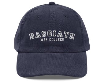 Basgiath War College Corduroy Cap | Fourth Wing Embroidered Hat | Iron Flame Dragon Rider Dad Hat