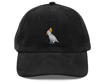 Cute Cockatoo Bird Embroidered Cap | Gift for Cockatoo  display picture 3