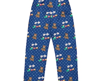Choo Choo - pyjamabroek met treintjes en teddyberen | Pyjamabroek voor dames | Op KPop geïnspireerde pyjamabroek