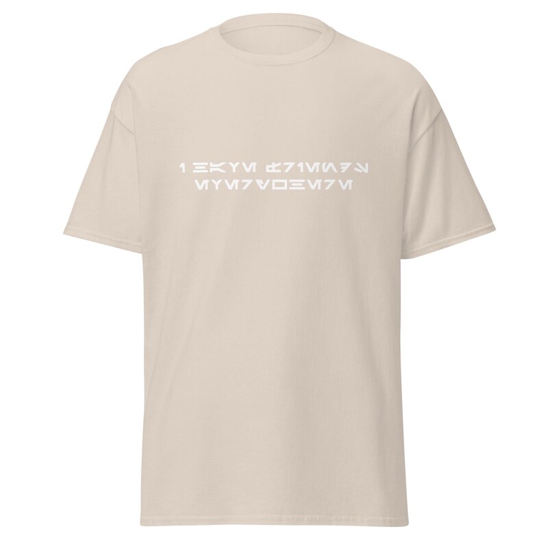 I Have Friends Everywhere Unisex Shirt | Cassian Andor Fandom White Text Tee | Aurebesh Star Wars Rebel Spy Shirt