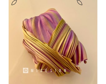 Shibori Ribbon Lavender-Lime 51.5x12.5cm