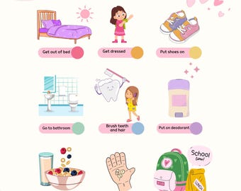 Custom Kid's Morning and Evening Routine Printable File
