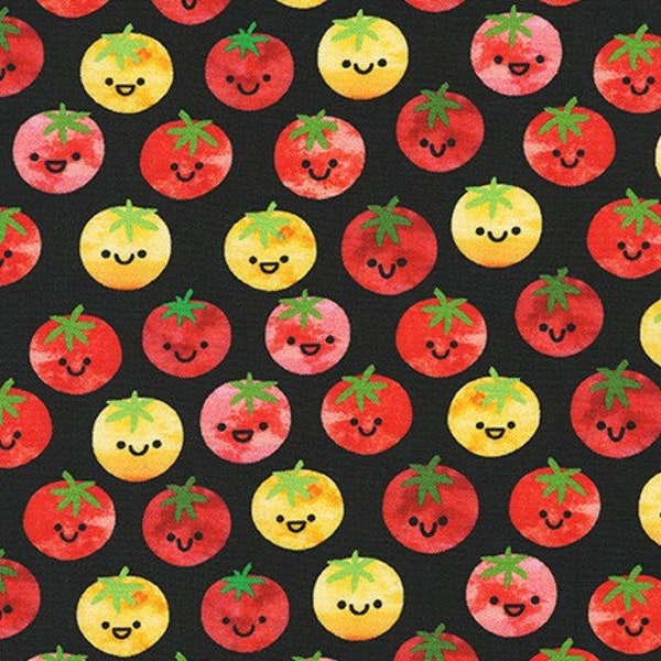 Ann Kelle CHILI Smiles Happy Tomatoes Robert Kaufman FABRIC