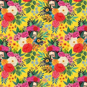 Dear Stella Hola FRIDA FABRIC Buttercup YELLOW